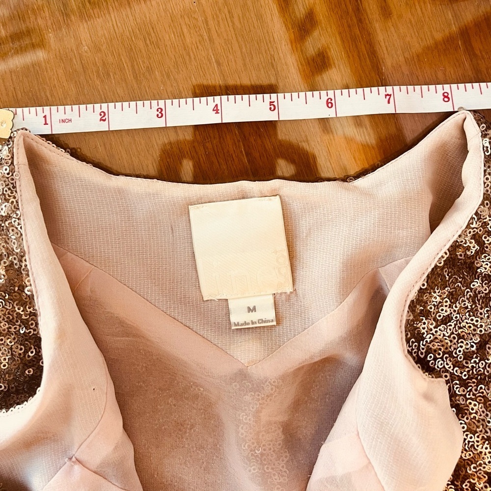 Sequin Line & Dot Rose Gold Jacket - Picture 11 of 17